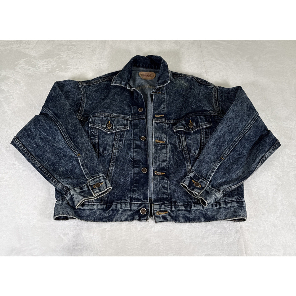 Vintage 80s Levi’s Denim Trucker Jacket Type 3 Size Medium 70507-0227 USA Made